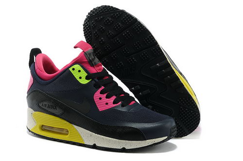 Nike Air Max 90 Sneakerboot Ns Women Black Pink Running Sports Shoes Spain